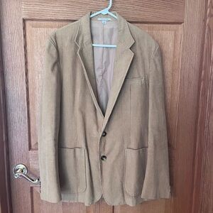 Vintage Bertini tan corduroy old money jacket